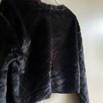 ZARA  Black faux fur crop sweater NWT Photo 2