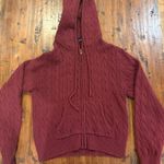 Brandy Melville  Zip-Up Cropped Hoodie Photo 0