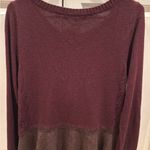 Anthropologie KNITTED & KNOTTED Audrey Knit Tweed Peplum Hem Sweater m tunic. Photo 0