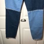 The Ragged Priest NWT  Quarter Panel Frayed Mom Colorblock Jeans Size 28 Photo 10
