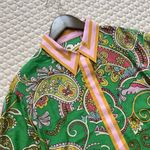 Alemais Marion Oversized Silk Shirt In Emerald Green Size undefined Photo 2