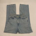 H&M Loose Straight High Jeans Light Denim Blue Photo 3