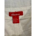 Rainbow Sandals Rainbow Mid Rise Drawstring Straight Leg Linen Pants White Women's Size Large Photo 6