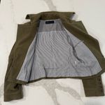 ZARA  Woman Cropped Military Style DoubleBreasted Jacket Womens Large Olive Green Photo 4