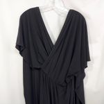 Joseph Ribkoff Size 12 Maxi Dress Wrap Top Open Back V-Neck Elegant Black 420 Photo 5
