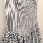 Sky to Moon Drop Waist Mini Pinstripe Dress Photo 5