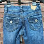 Tin Haul Denim Blue Jeans Flared Size 25 R Wide Leg Flares Boot Cut EUC Photo 6