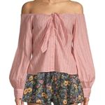 Free People  hello there beautiful striped off shoulder blouse Photo 2