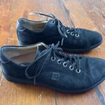 Hartjes Women's Lace Up Leather Oxford Nubuck Suede Sneaker Shoes Black US 9 Photo 0