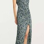 Cinq à Sept Cinq a Sept Kacydie Geometric Faux Wrap Midi Dress Dark Emerald Multi Womens 6 Photo 0