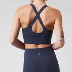 Athleta Warrior Longline Navy Blue Bra Powervita Photo 1