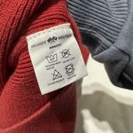 Brandy Melville Knit Red Crop Pullover Sweater Long Sleeve One Size XS-S Cotton Photo 4