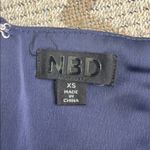 NBD  Shelby Gown in Navy Blue front slit maxi Dress size XS Photo 4