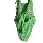 Isabella Rose Verona Neon Green Halter Lace One Piece Swimsuit Size Medium Photo 8
