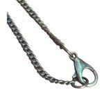 Boho Antique Gold Royal Blue Feather Pendant Necklace Feather Dangles Slide 28" Photo 3