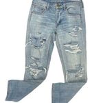 American Eagle  Tomgirl Ripped Distressed Jeans Photo 0