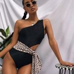 Beach Riot Carlie One Piece in Taupe Spot Small New Womens Swimsuit Photo 10