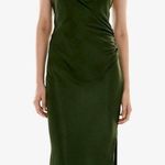ZARA Emerald  dress with slit Photo 0