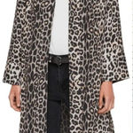 ALLSAINTS  Esme Kimono Top Leopard Printed Long Sleeve‎ Belted Tan Brown Size XS Photo 0