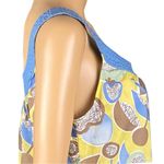 BODEN light blue and yellow tank top with side zipper. Size UK 14/US 10. EUC Photo 3