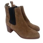 Steve Madden  Rhiannon Boots Size 9 Suede Leather Heeled Pull On Ankle Booties Photo 0