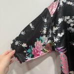 Peacock kimono robe Black Size M Photo 3