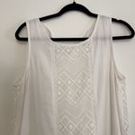 Mystree  white lace vintage looking shoulder sleeve midi dress lightweight medium Photo 1