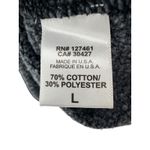 Wildfox Couture Star Print Monte Crop Crew Sweatshirt Black Raw Hem Large Casual Photo 4