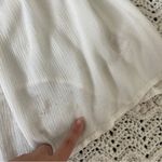 Free People  Gauze Sleeveless Lace Tunic Top Cream (Medium) Photo 7