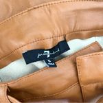 7 For All Mankind Faux Leather Wide Leg Pleated Pants Size Small Photo 6