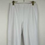 Dennis Basso Regular Luxe Crepe Slim-Leg Ankle Pants with Lace White Size XS Photo 2