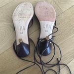 LPA  - Mariele Flower Beaded Sandals in Dark Chocolate White & Yellow Photo 2