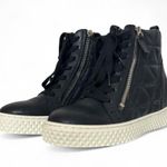 Aeropostale black quilted wedge sneakers in women’s size 6 Photo 4