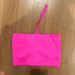 Aerie  Bandeau Halter Top Hot Pink Ribbed Size Medium Photo 3