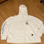 Disney White Hoodie with Blue Accents full zip like new 2XL Photo 0