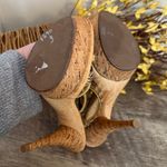 Boston Proper  Braided Platform Heel Sandals NO Size Approx. 6/6.5 Open Toe Boho Photo 11