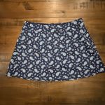 Womens Lands End Size 10 Swim Bottom Skort Skirt Deep Sea Navy Paisley NEW Blue Photo 1