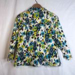 Kaktus Southwestern Print Lightweight Jacket Maximalist Cotton Bold Size Large White Photo 1