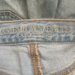 American Eagle  high rise light wash lace accent size 4 Mom denim Shorts. Photo 3