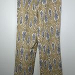 Ecru  Women’s Rice Flat Front Easy Linen Blend Wide Leg Pants Size 14 Photo 1