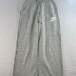 Nike XS Rally Sport Casual Sneaker Pants Wide Leg Crop Pull On Gray CI1174-050 Photo 3