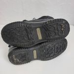 Coach Womens Boots Size 5.5 Shaine Black Signature Monogram Winter/Rain Fleece Photo 2