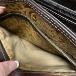 Fossil Relic by Brown and Tan Paisley Embossed Vegan Leather Purse Handbag Photo 5