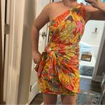 Karlie NWT Tropical Palm Banana Knot Dress Photo 1