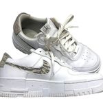 Nike Rare Pixel Air Force One Zebra White Sneakers Photo 1