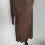 Beach Star Brown Swim Cover Up Hoodie Dress Size M Photo 2