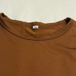 SheIn Brown Cropped Long Sleeve Top -M Photo 2