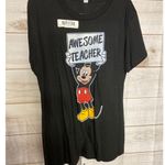 Disney Brand New Zuni X  Awesome Teacher Mickey Mouse Black T-Shrit Large Photo 0