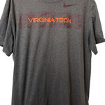 Nike  Gray and Orange Virginia Tech Tee Photo 0