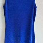 💙Y2K Roberta Royal Blue Glitter Fitted Mini Dress Photo 2